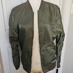 Olive Green Bomber Jaywalker Jacket - Men